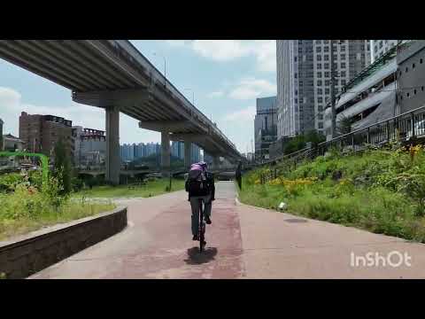 자전거 백패킹 드론 follow촬영(DJI FLIP)