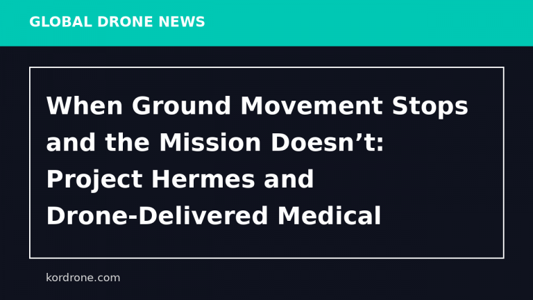 When Ground Movement Stops and the Mission Doesn’t: Project Hermes and Drone-Delivered Medical Resupply - Modern War Institute -