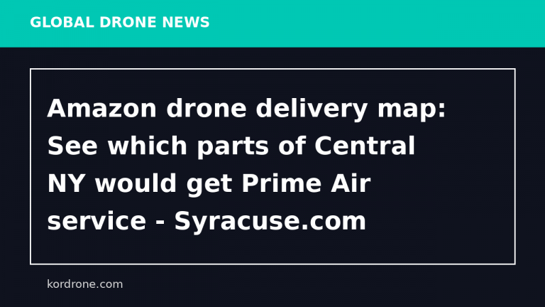 Amazon drone delivery map: See which parts of Central NY would get Prime Air service - Syracuse.com