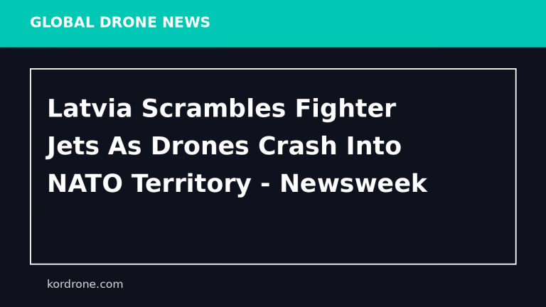 Latvia Scrambles Fighter Jets As Drones Crash Into NATO Territory - Newsweek