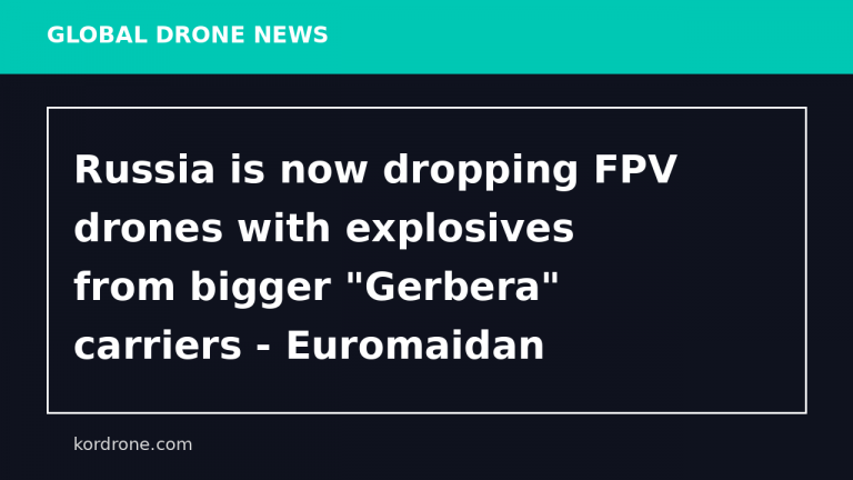 Russia is now dropping FPV drones with explosives from bigger "Gerbera" carriers - Euromaidan Press