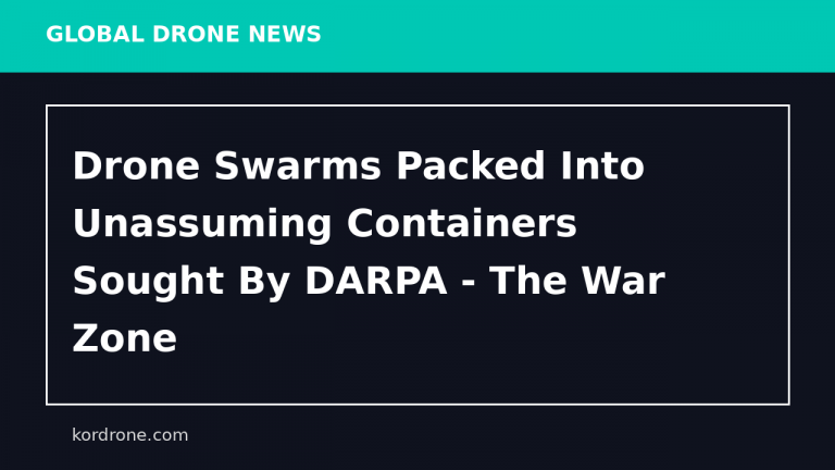 Drone Swarms Packed Into Unassuming Containers Sought By DARPA - The War Zone