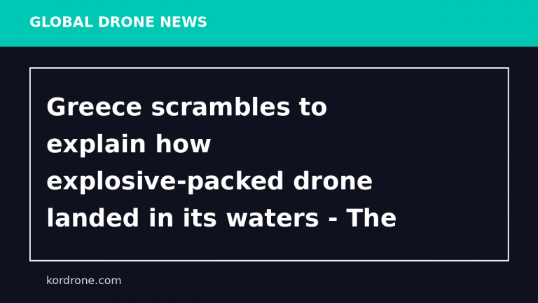 Greece scrambles to explain how explosive-packed drone landed in its waters - The Guardian
