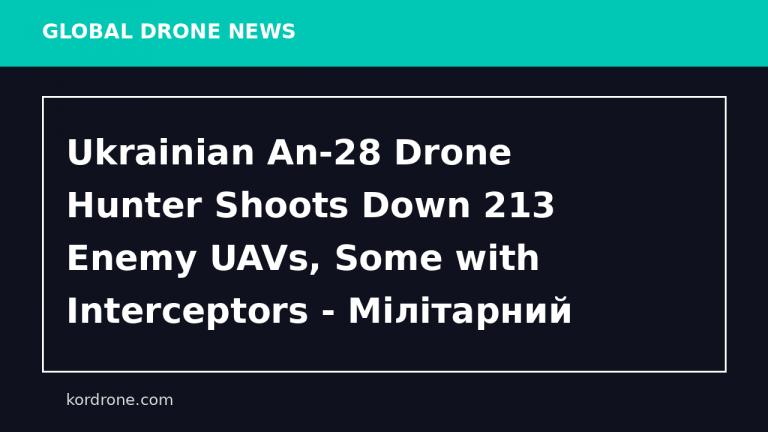 Ukrainian An-28 Drone Hunter Shoots Down 213 Enemy UAVs, Some with Interceptors - Мілітарний