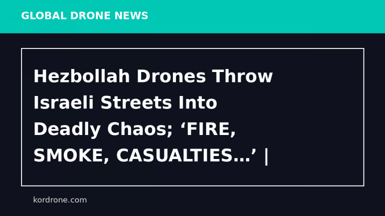 Hezbollah Drones Throw Israeli Streets Into Deadly Chaos; ‘FIRE, SMOKE, CASUALTIES…’ | Shock Attack - The Times of India