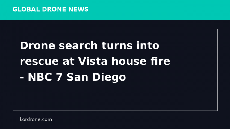 Drone search turns into rescue at Vista house fire - NBC 7 San Diego