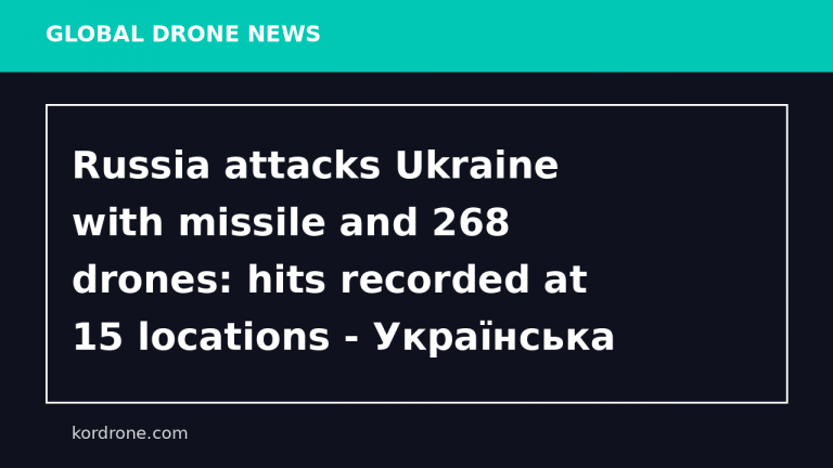 Russia attacks Ukraine with missile and 268 drones: hits recorded at 15 locations - Українська правда