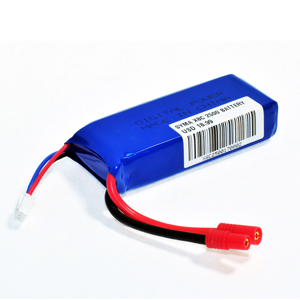 SYMA X8W X8G 드론배터리, 7.4V 2500mAh 배터리