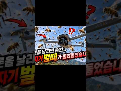 👉 “드론 주변에 갑자기 벌떼가…😱🐝” #드론 #DJIAir3S #드론영상 #벌떼 #벌 #벌떼출현 #신기한영상 #드론촬영 #항공촬영 #하늘 #자연 #우연히포착 #Shorts