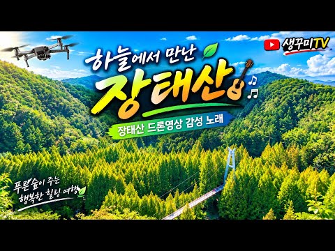 [드론]하늘에서 만난 장태산 🌿🎸 | 장태산 드론영상 감성 노래 | 생꾸미TV