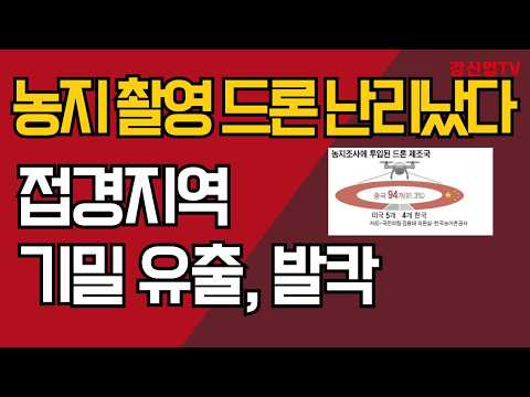 농지 촬영 드론 난리났다/ 접경지역 기밀 유출, 발칵/강신업 TV